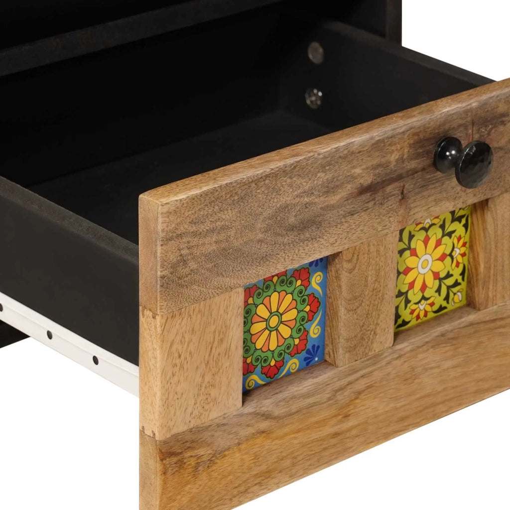 Armadio da Notte con cassetto 2 pcs Naturale 40 x 33 x 46 cm 4018267