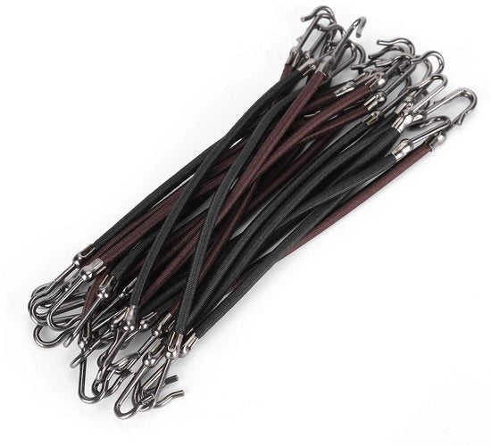 Set di fermacapelli in gomma per cavalli - 20 pezzi - con chiodi per criniera - fermacapelli elastici - antiscivolo - comodi da utilizzare - per criniera di cavalli