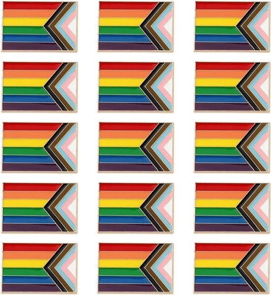 Decorazioni per Bagno da 15 pezzi con Motivo Arcobaleno - Hermetiche e Colorate