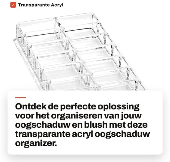 Organizzatore per Occhiali da Sole in Vetro - 16 Compartimenti - Rottura - Organizzatore per Trucco - 16 Cassettoni