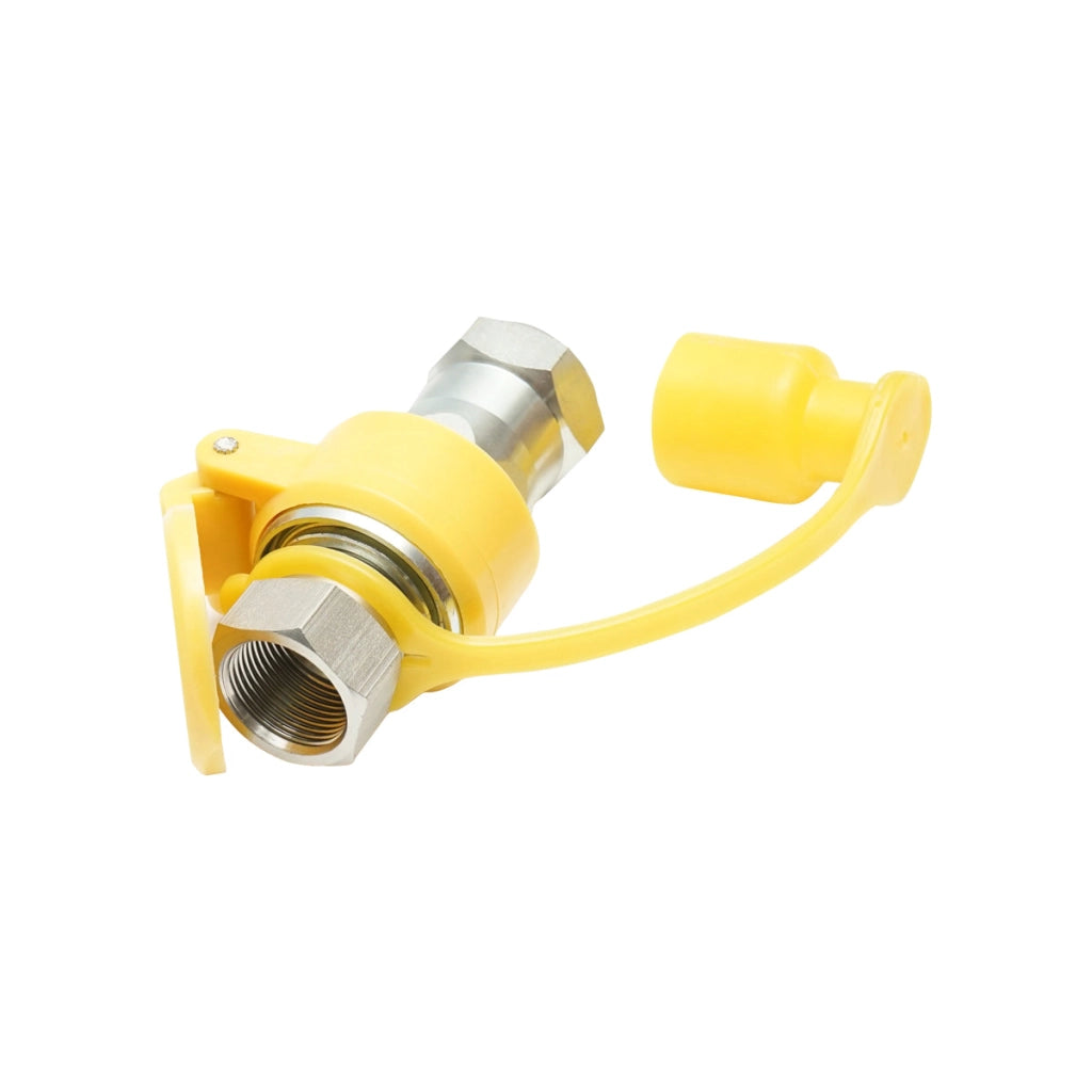 Valvola di ritegno maschio-femmina M22x22 (tappi di protezione in plastica gialla)