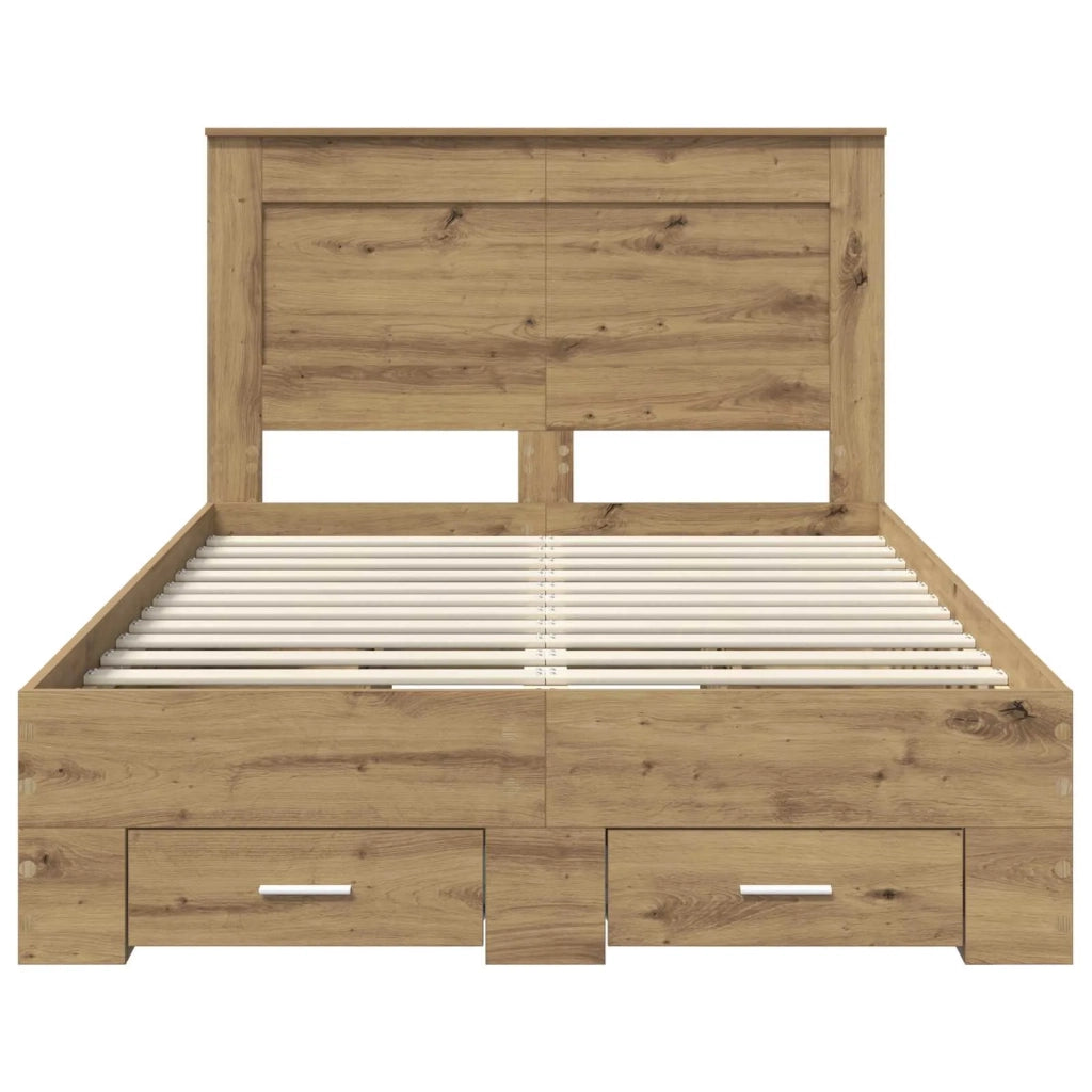 Struttura del letto con cassetto con testiera Legno multistrato 3410341