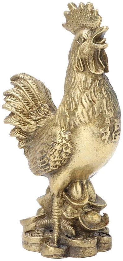 Standbeeld Handgemaakt in Messing - Simbolo di Felicità e Ricchezza - Decorazione Decorativa - Feng Shui Beeld - Materiale Duraturo