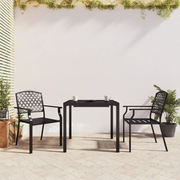 Set da Pranzo da Giardino 3 pz in Acciaio Antracite 3187997