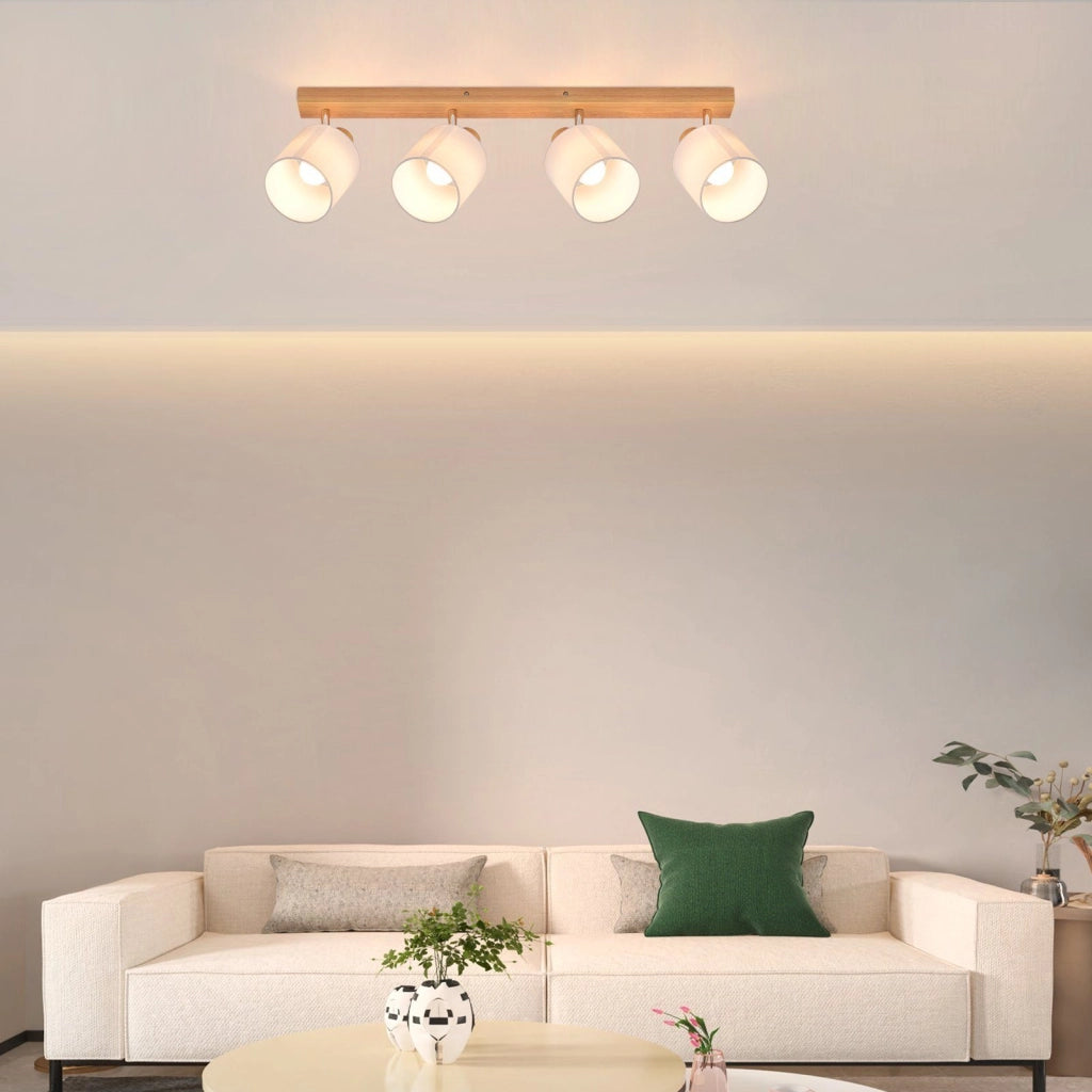 ZMH Faretto da soffitto vintage orientabili 350° E14 per soggiorno