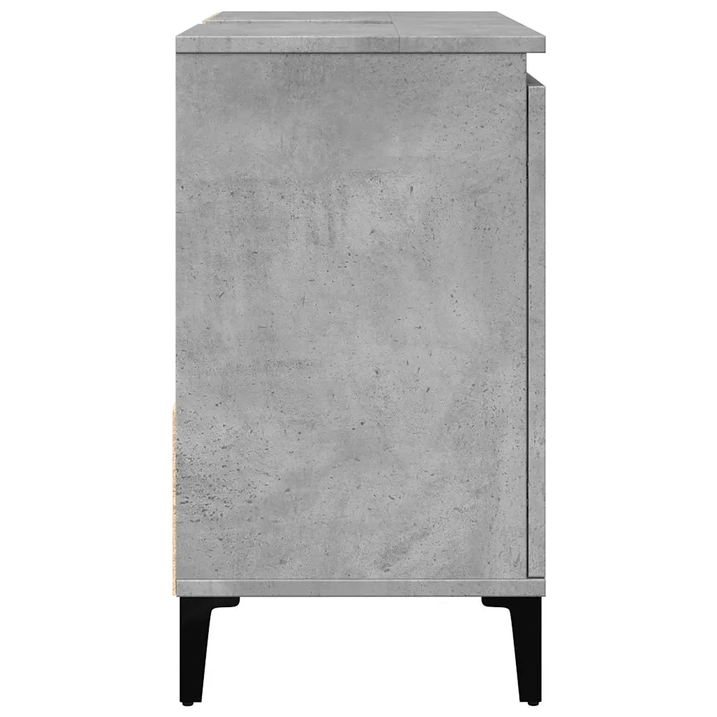 Mobile Lavabo da Bagno Grigio Rovere 65x33x60cm in Truciolato 857122