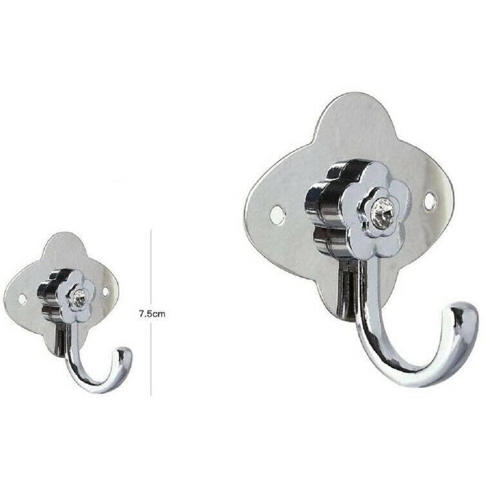 Trade Shop - Appendino Gancio Appendiabiti Porta Asciugamano 1 Posto Bagno Fiori Parete 52672 -