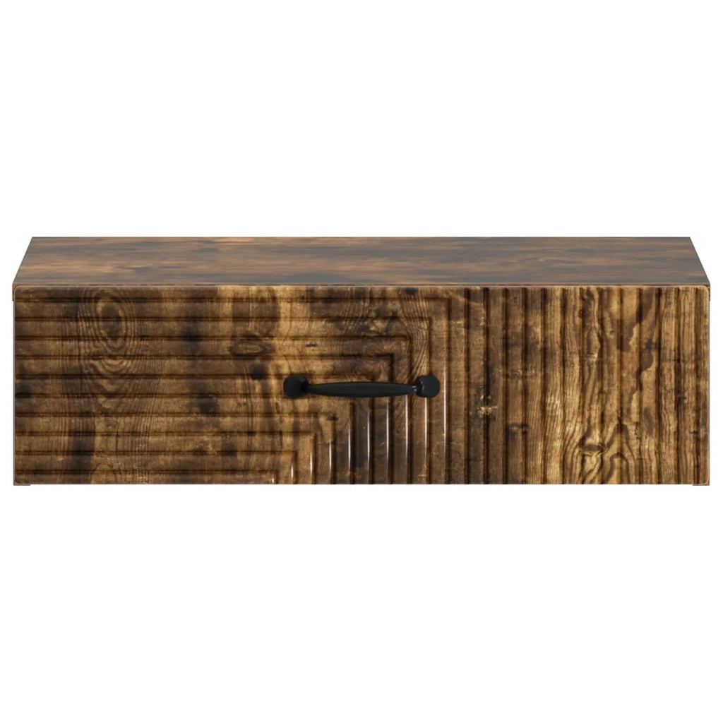 Tavolino da Parete Laterale Rovere Fumo 59 x 34,5 x 17 cm 898660