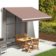 Tessuto di Ricambio per Tenda da Sole-Ricambio telo per tenda da sole Marrone 4x3,5 m