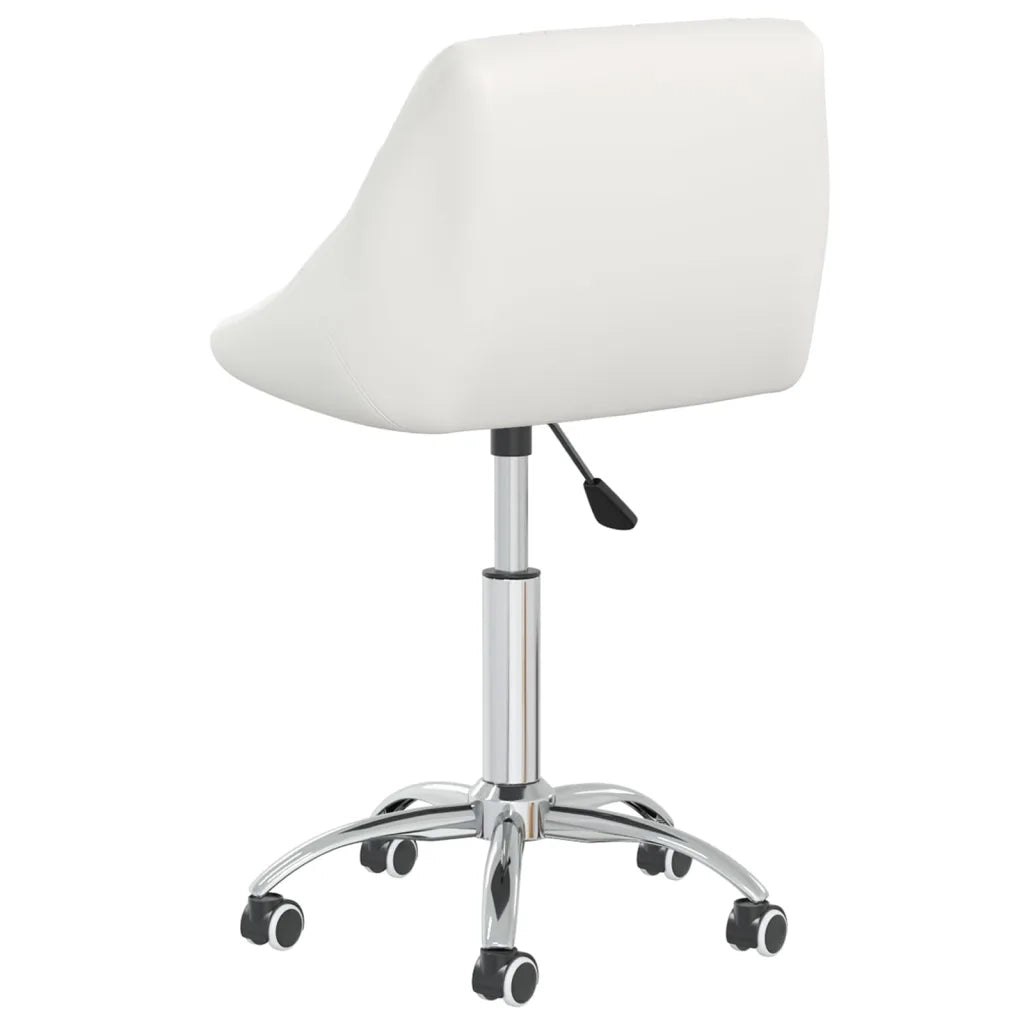 Sedia da Ufficio Girevole Bianca in Similpelle cod mxl 58087