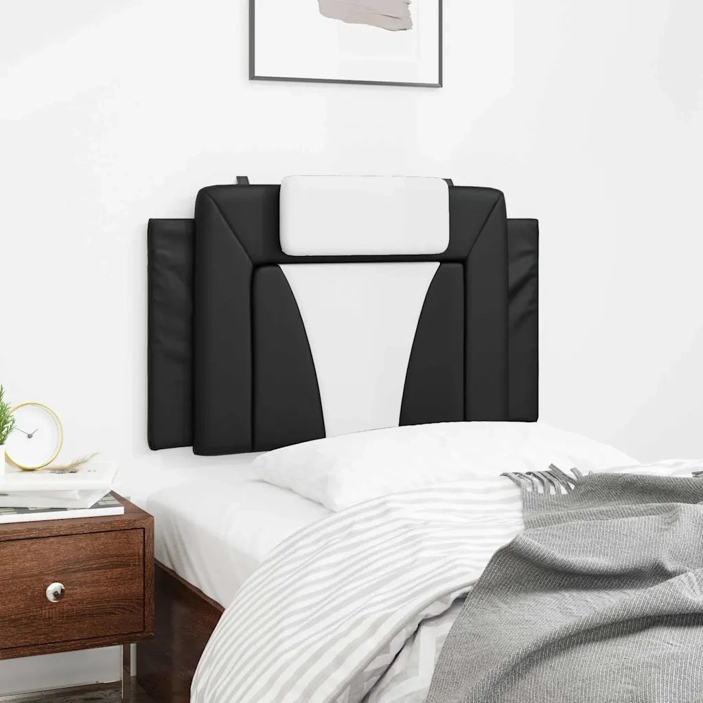 Cuscino Testiera Viana Nero e Bianco 80 cm in Similpelle CFW6058464
