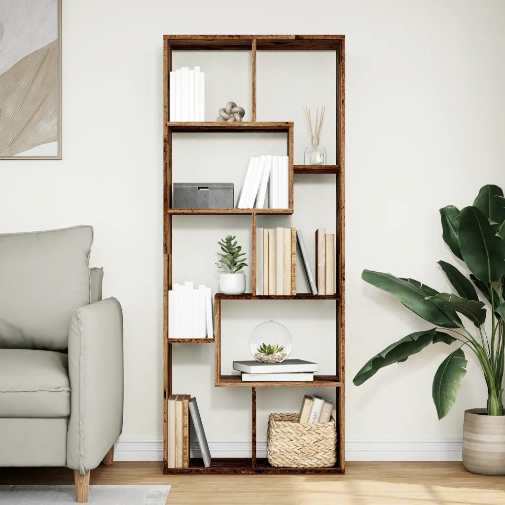 Libreria Divisorio Legno Antico 67x25x161,5 cm in Truciolato 858082