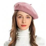Cappello Classico Design - Stile Francese - 90% Lana - Molto Soffice/Comfortevole - Respirante/Tepido - Cappuccio
