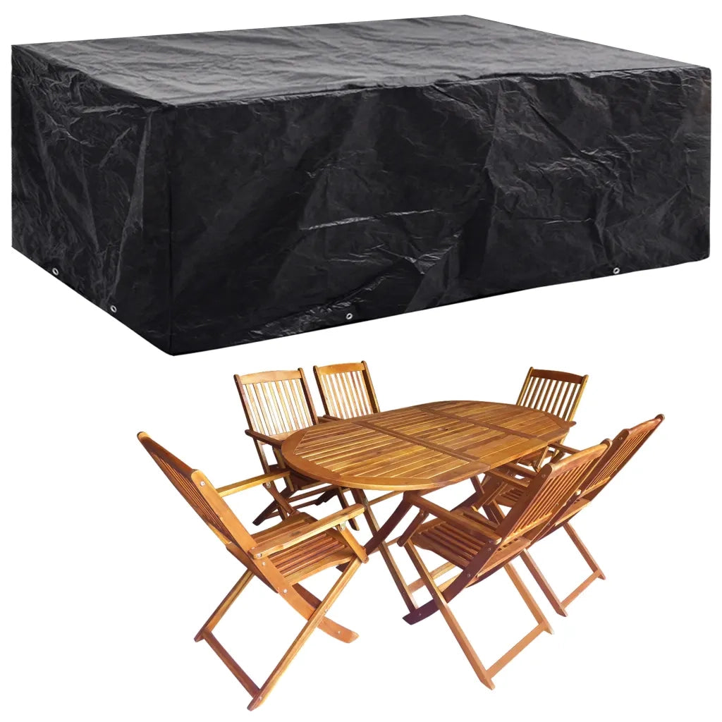 Coperture Arredi Giardino | Telone per mobili da esterni 2 pz 8 Occhielli 242x162x100 cm