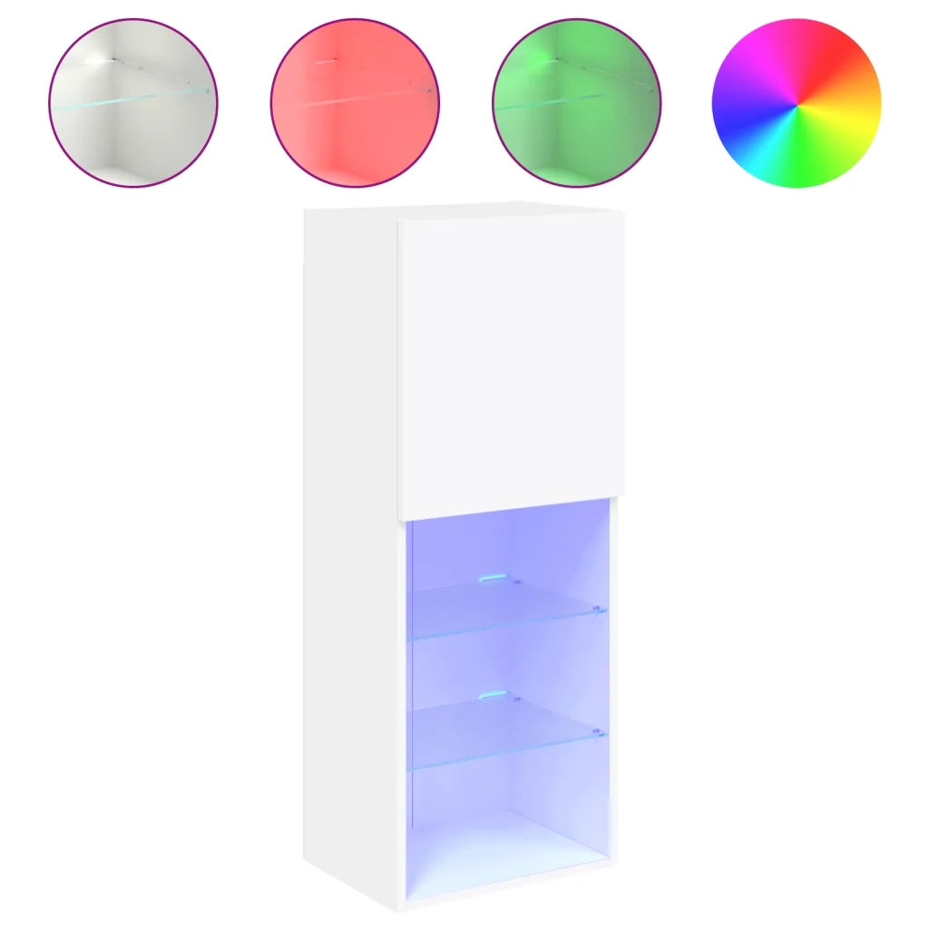 Mobile TV con Luci LED Bianco 40,5x30x102 cmcod mxl 86131