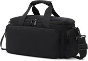 Borsa per fotocamera a schiena - camera reflex con protezione dall'acqua e shock con pareti divisorie rimovibili e cinturino di spalla nero