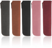 Set di pennelli da disegno da 5 pezzi - Design sottile - Zainetto per pennelli in pelle - Organizzatore portatile - Pelle PU di alta qualità - Dimensioni 20 x 4 cm - Cassetto per matite