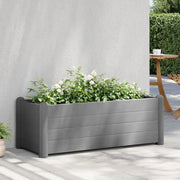 Letto Rialzato da Giardino in PP Grigio Pietra 100x43x35 cm 317580