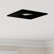 Faretti Incassati 6 pz Quadrato GU10 Nero 91x91 mm