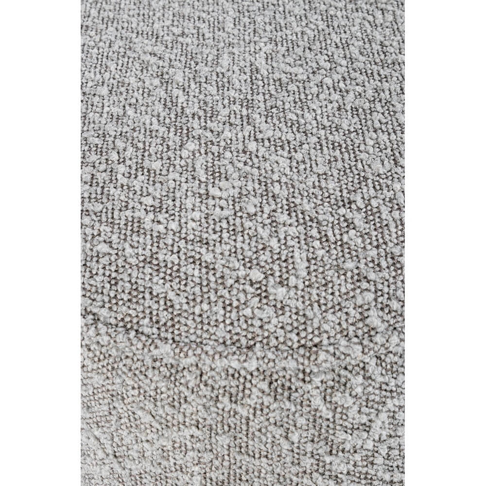 Pouf Sagomato in Tessuto Bouclé Effetto Naturale - WALKER
