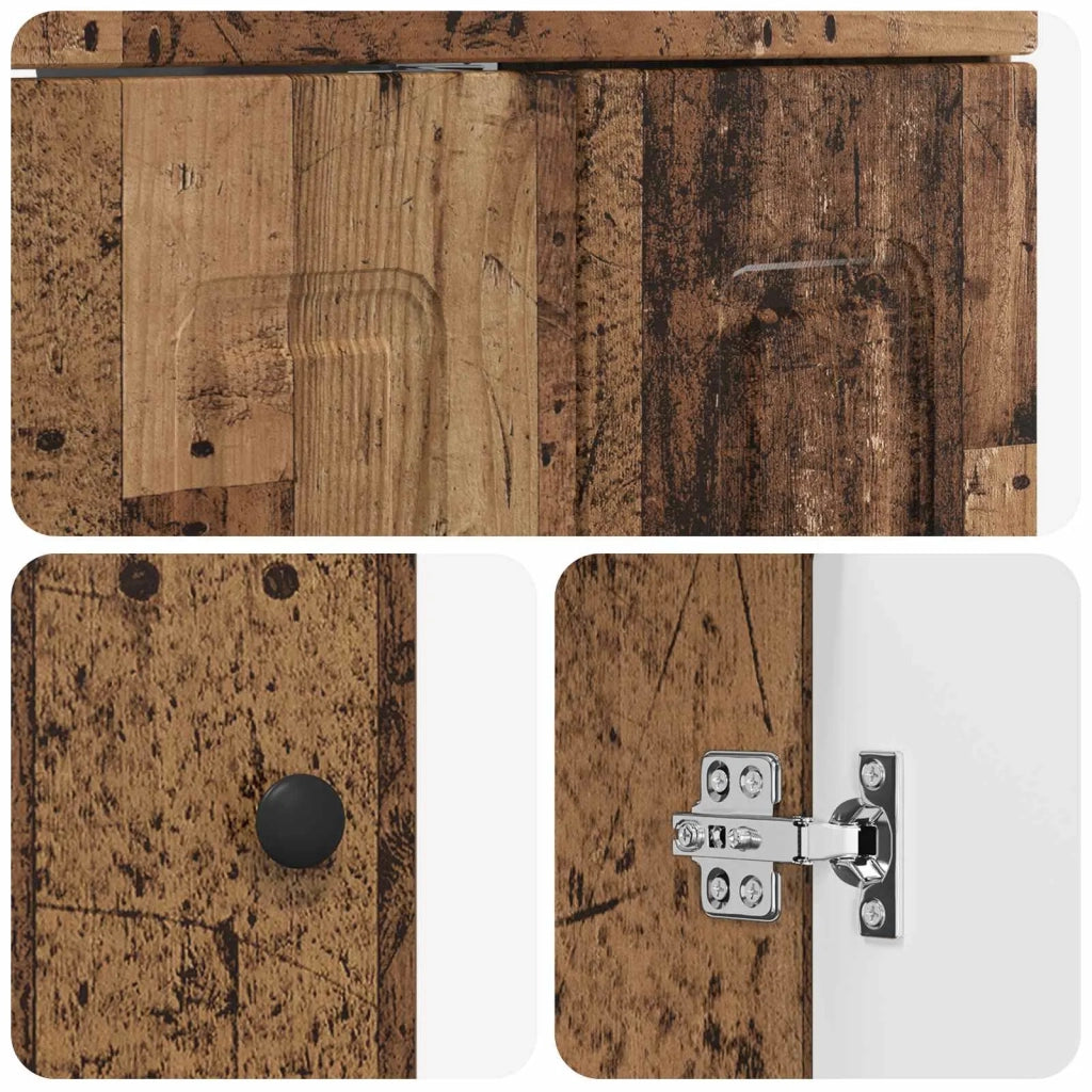 Mobiletto da Bagno Sotto Lavabo Legno antico 890694