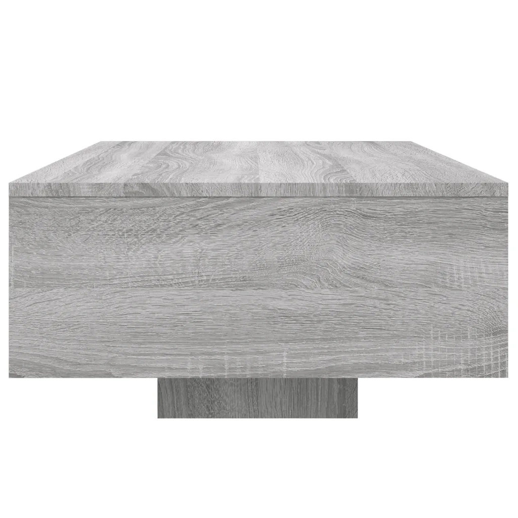 Tavolino da salotto | Tavolino da caff¨¨ | Tavolino da Soggiorno con Luci LED Grigio Sonoma 85x55x31 cm