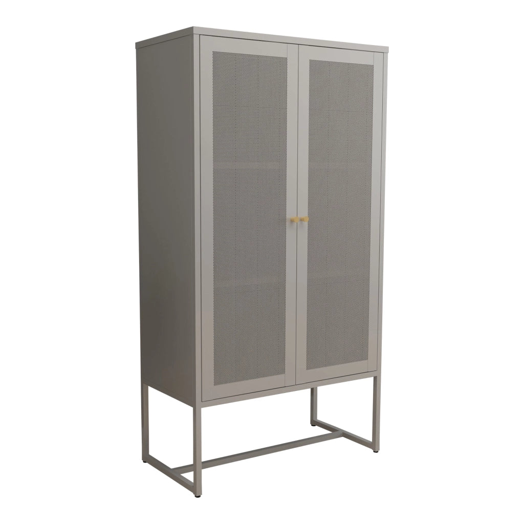 Mobiletto/scaffale in metallo e acciaio 150 x 80 x 40 cm grigio 03_0008918