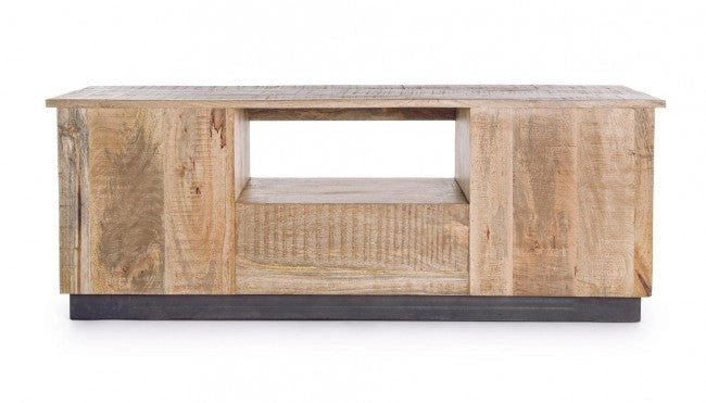 Mobile Basso 2 Ante 1 Cassetto Tudor in Legno