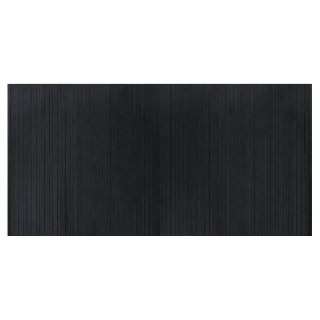 Tappeto Rettangolare Nero 100x200 cm in BambÃ¹