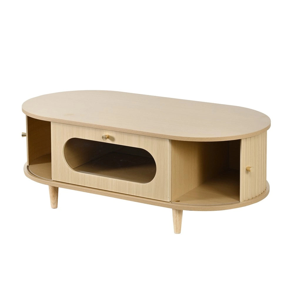 Tavolino da Caff¨¨ con Cassetto e Ripiano ¨C MINIMAL ¨C Legno, 100x50x36