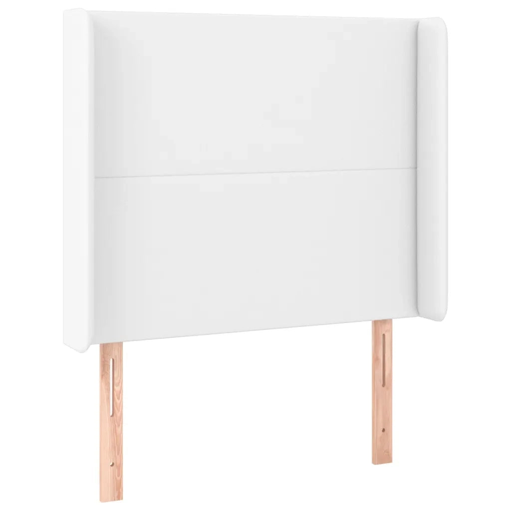 Giroletto Molle con Materasso e LED Bianco 80x200 cm Similpelle 3139230