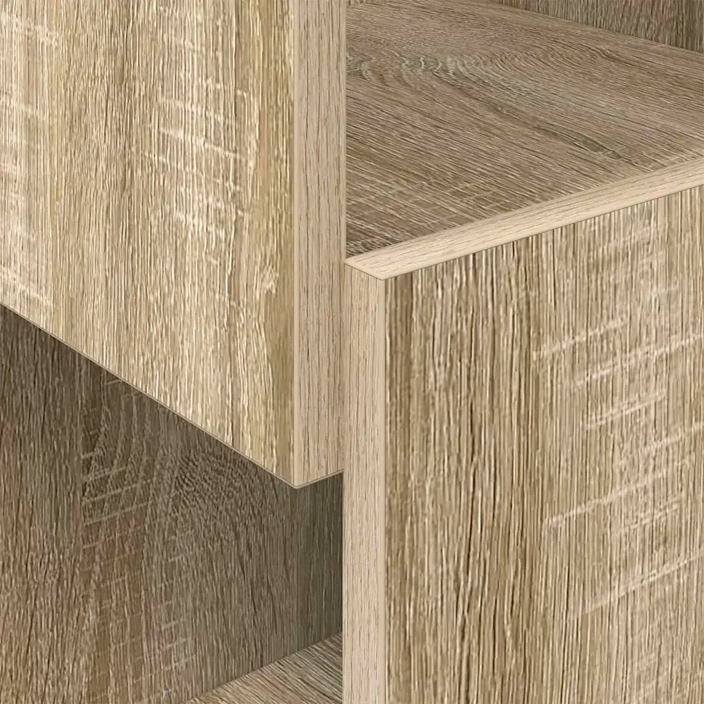 Mobile angolare 25,5x25x55cm Legno ingegnerizzato Rovere Sonoma 889823
