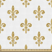 Tessuto vintage per metro, Lily Noble, tessuto elegante per rivestimenti e accessori per la casa, 1M (148x100cm), Giallo chiaro
