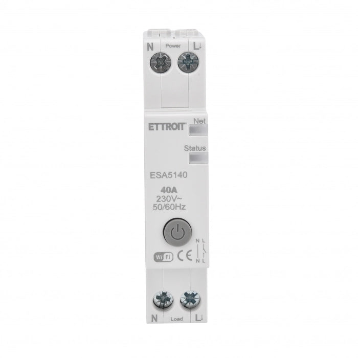 Interruttore Smart Tuya Wifi Guida DIN 1M 1P 40A 220V