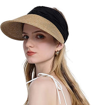 Cappello da sole per donne - UV UPF50+ - Protezione adattabile - Larga fascia - Ripiegabile - Accessorio da spiaggia
