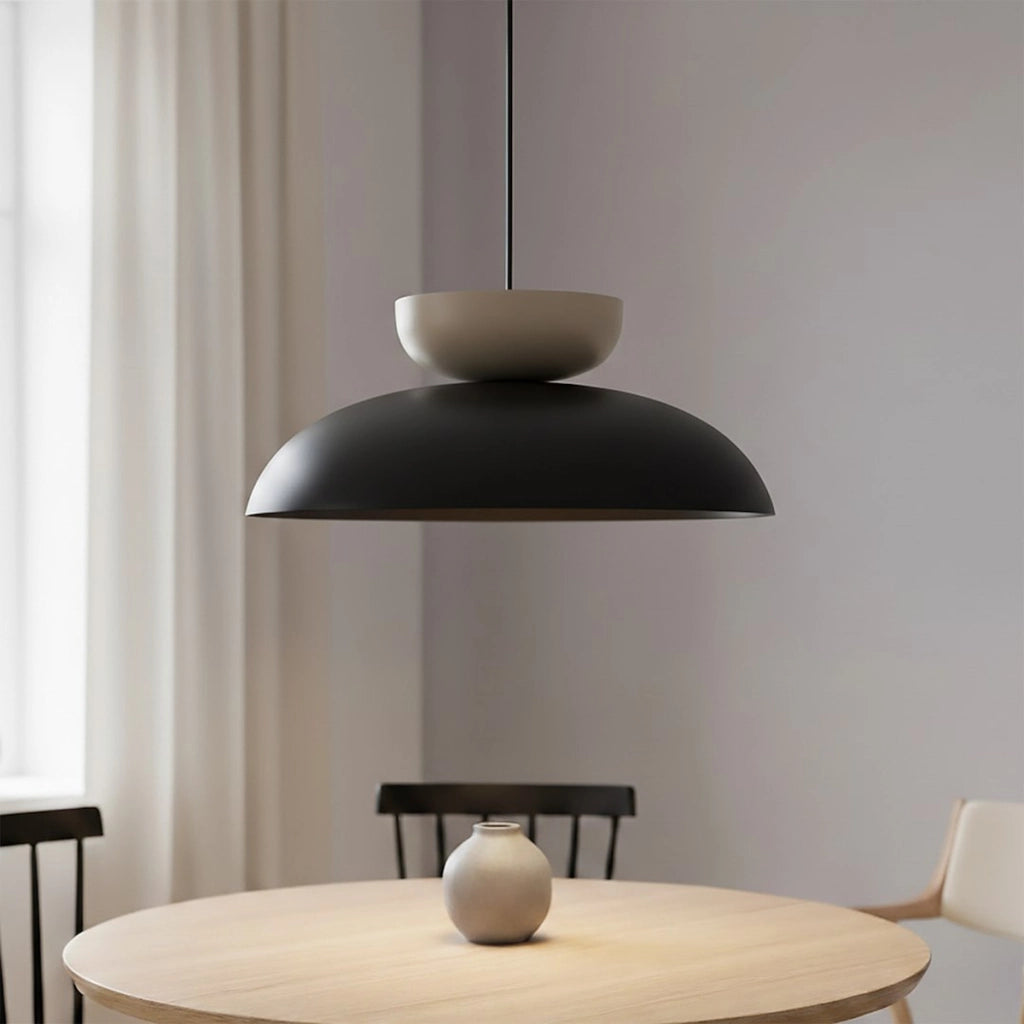 Lampada a sospensione Mega bicolore in acciaio