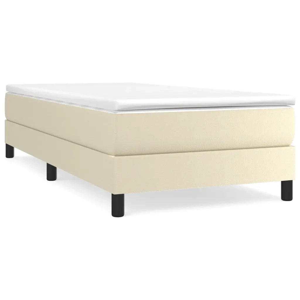 Giroletto a Molle con Materasso Crema 80x200 cm in Similpelle cod mxl 57446