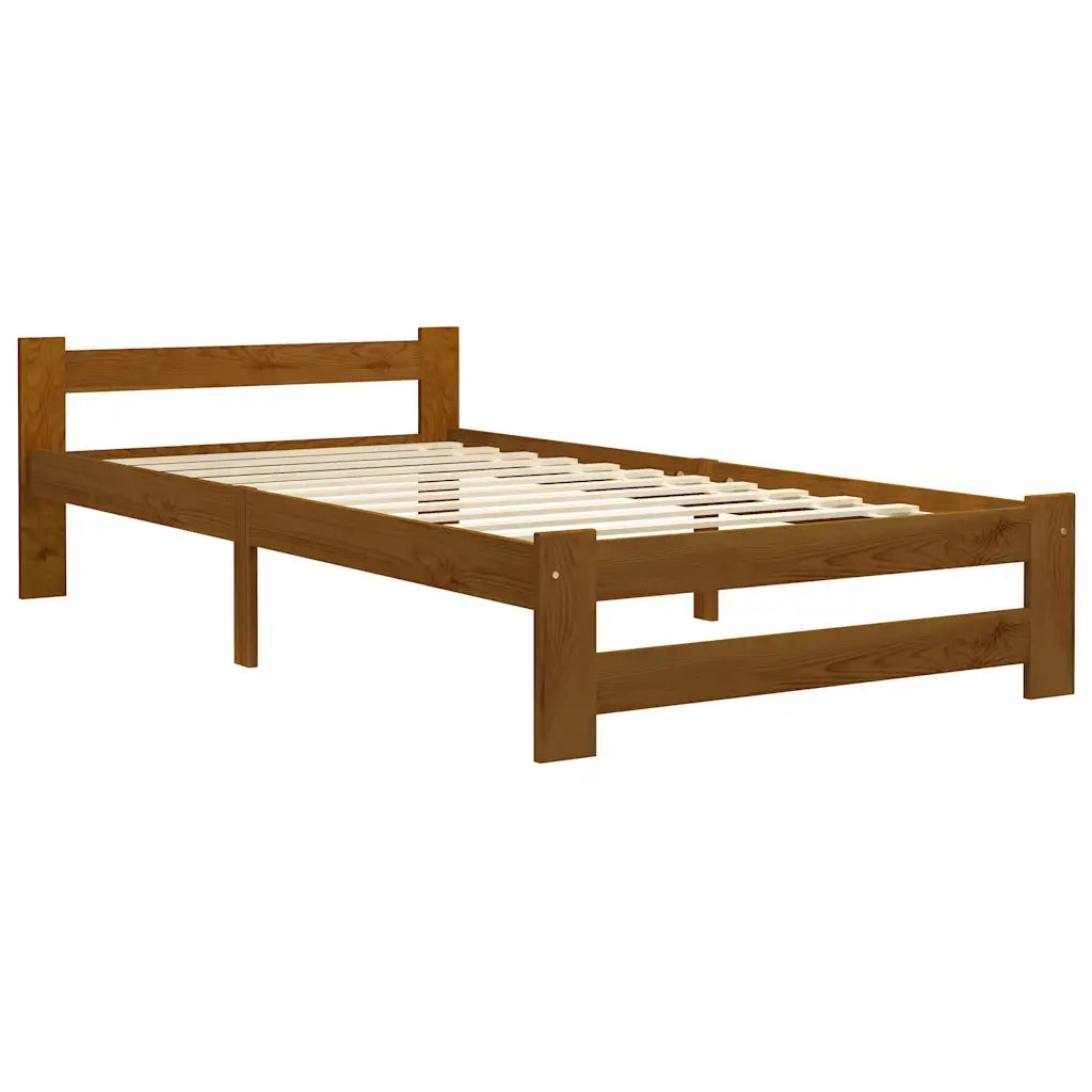 Giroletto senza Materaso Ambrato in Legno di Pino 100x200cm 322006