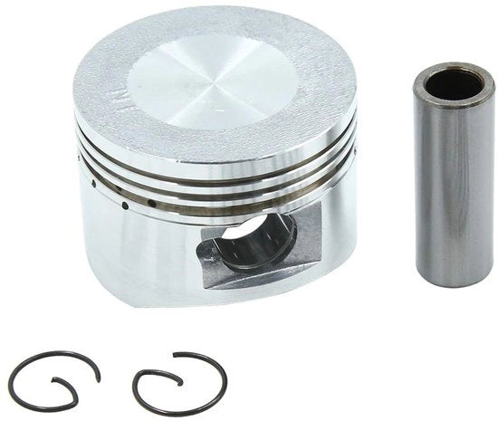 Set di manopole argentate 52 mm per GY6-125 - Facile da installare - Ecologico - Migliora le prestazioni - Incluso clip e...