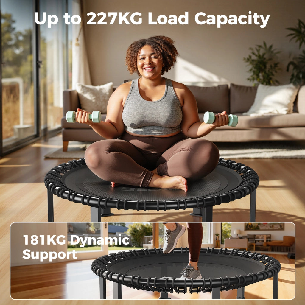 Trampolino da Giardino Adulti ¨C Minimal ¨C 40 pollici, Blu, 500lb