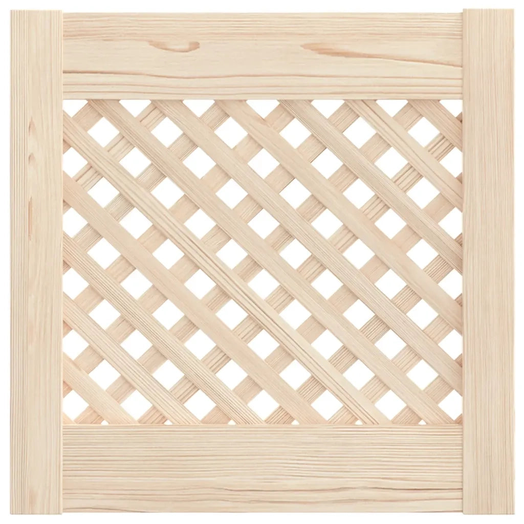 Ante con Design a Reticolo 2 pz 39,5x39,5 cm in Legno di Pinocod mxl 131845