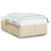 Letto matrimoniale | Letto per adulti | Giroletto senza Materasso Crema 120x200 cm Tessuto