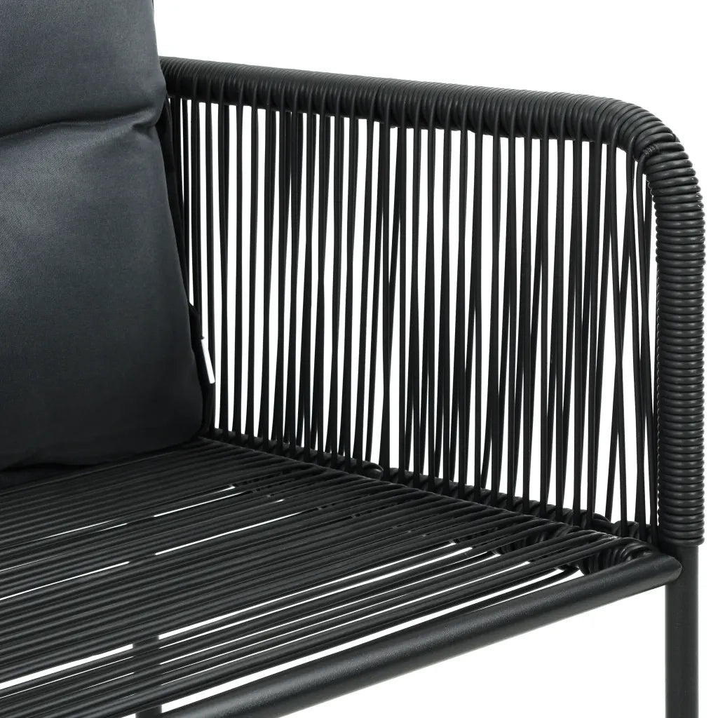 Set da Pranzo da Giardino 5 pz Nero  cod mxl 45086
