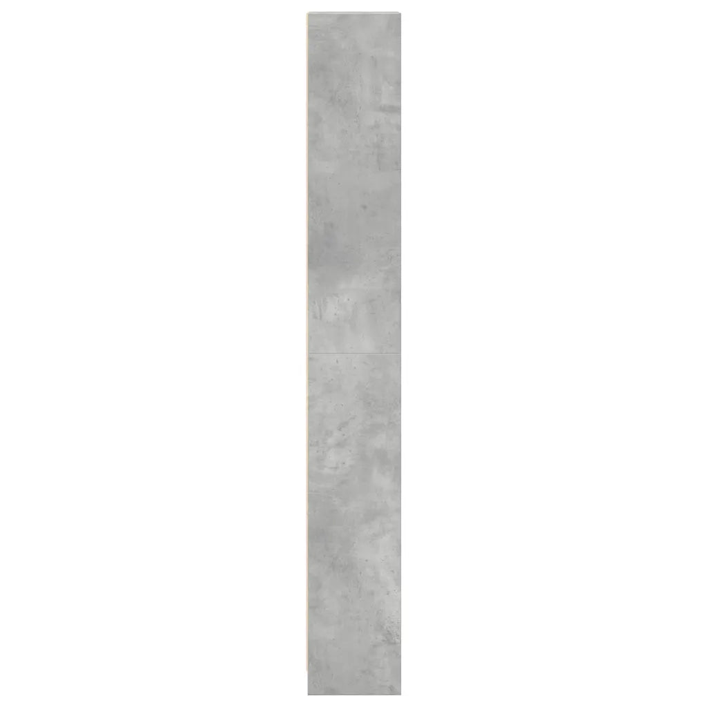 vidaXL Libreria Grigio Cemento 40x24x176 cm in Legno Multistrato