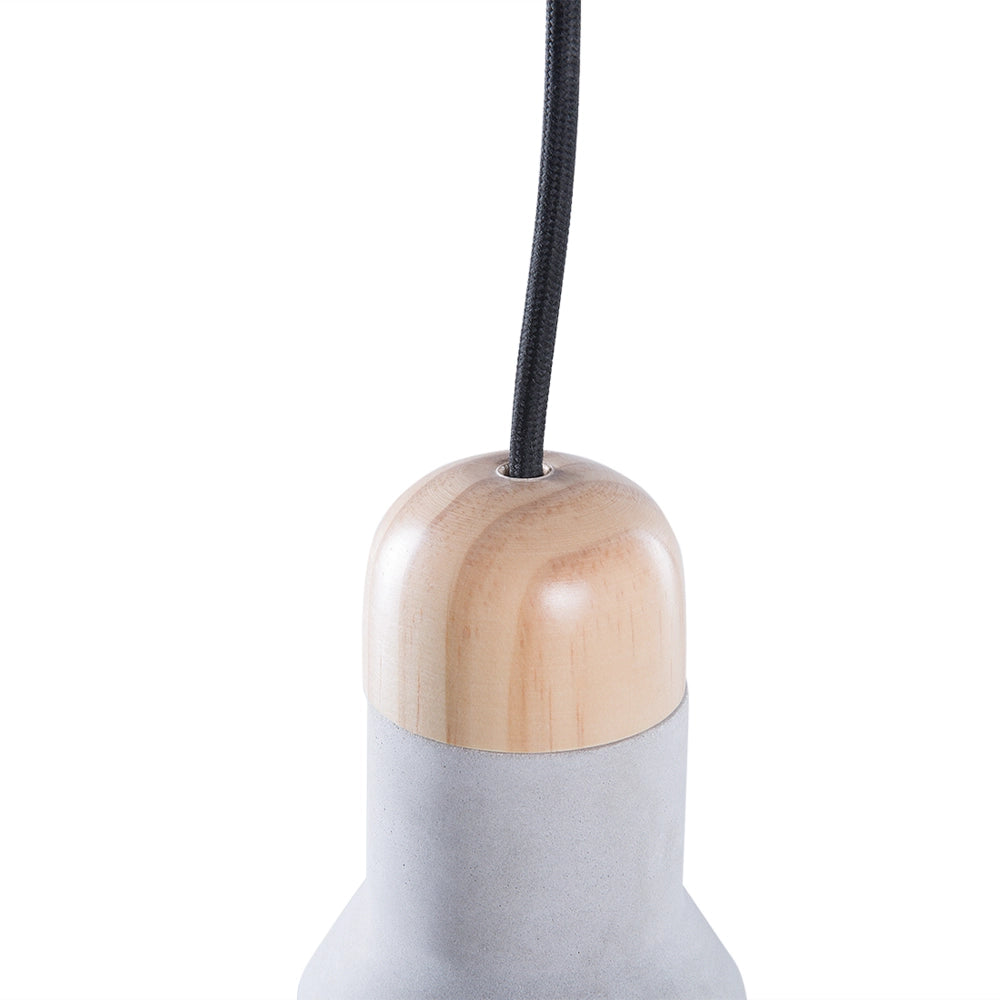 Lampada da soffitto in cemento color grigio stile tradizionale industriale soggiorno