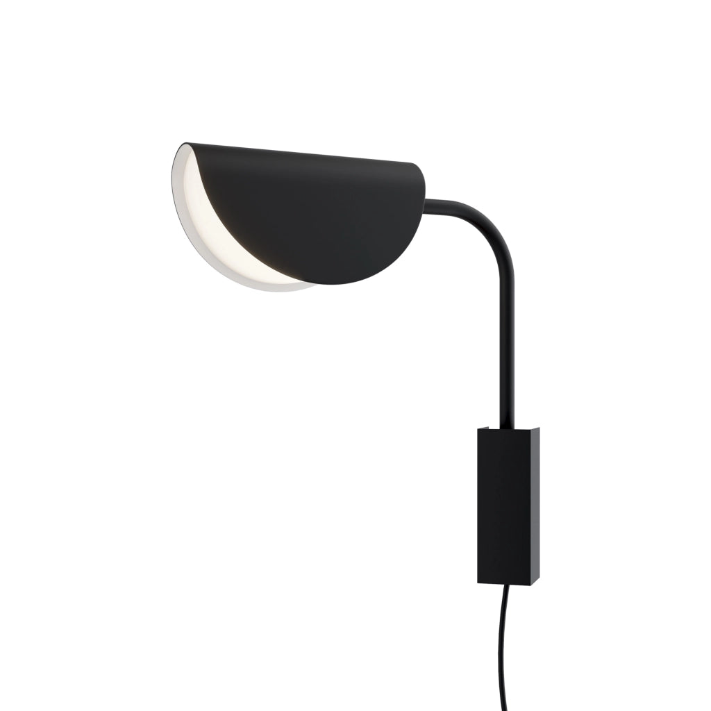 Maytoni Applique moderna Mollis 1 luce G9 nero metallo diffusore acrilico