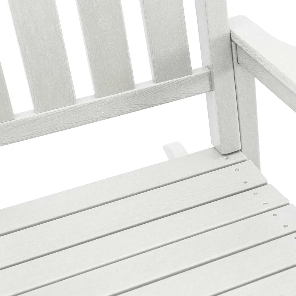 Sedia a dondolo 2 pz | Sedie da Esterno Bianco 92 x 70 x 108 cm Polietilene