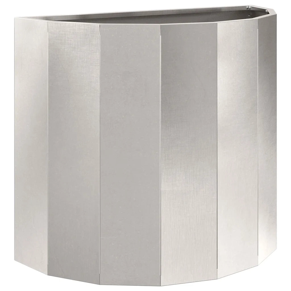 Fioriera-Vaso-Contenitore per Piante Argento 60 x 30 x 50 cm Acciaio inossidabile