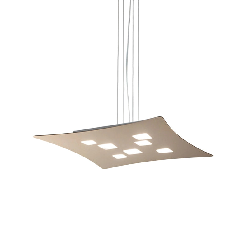 Lampadario sospensione Isotta 10 luci GX53 tortora - Lampada soffitto design moderno  62x69cm, luce biemissione, max 10x8W, IP20, lampadine escluse