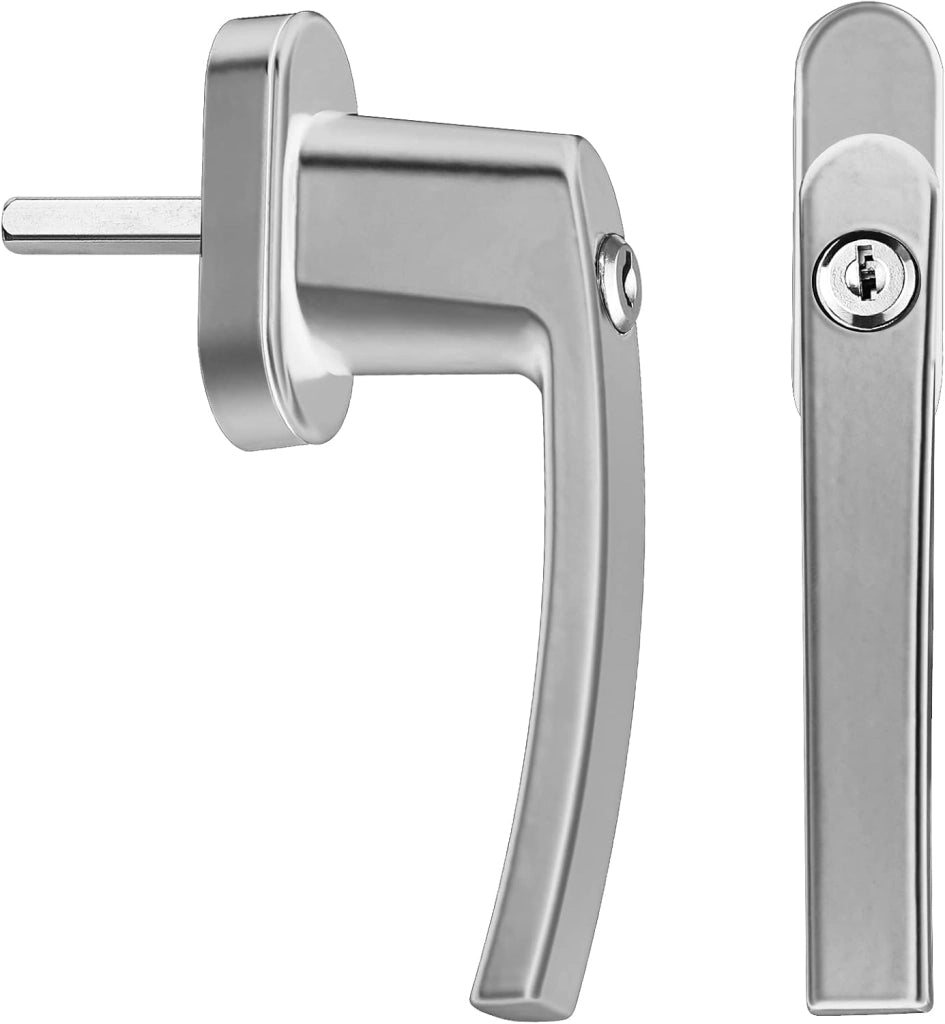 Deuba Maniglia per Finestra con Serratura 10x Chiusura a Chiave Perno 35mm Maniglie di Sicurezza